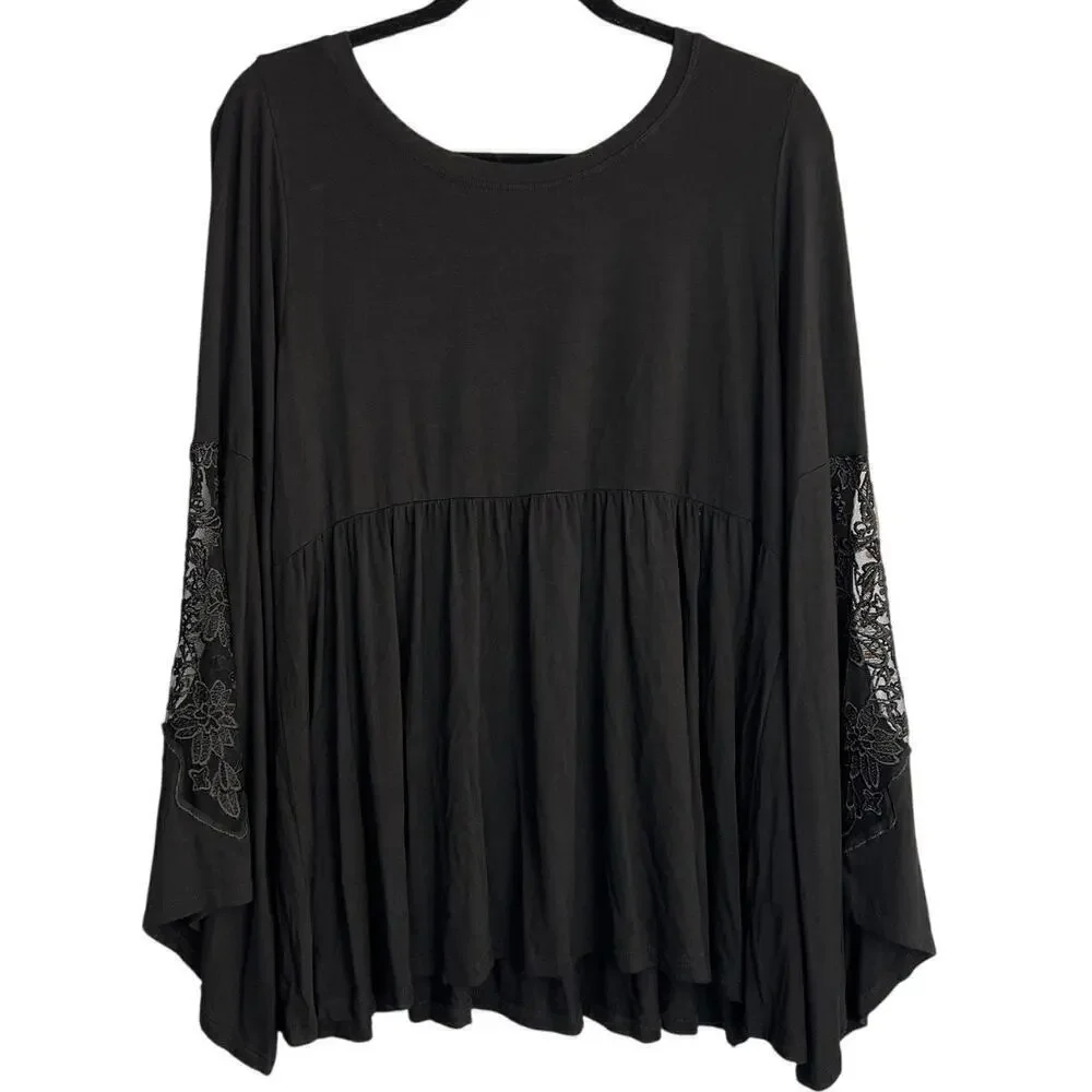 Torrid Belle Sleeve Super Soft Knit Blouse Size 0